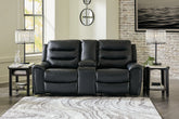 Hoover Furniture Outlet - Ashley Furniture - Warlin Power Reclining Loveseat with Console - PWR REC Loveseat/CON/ADJ HDRST - 6110518